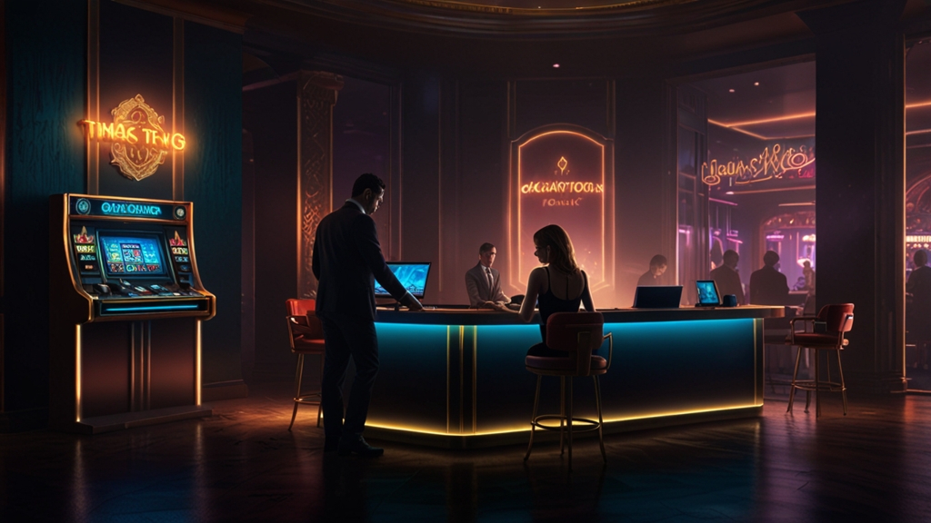 New player completing a casino registration form beside a glowing laptop